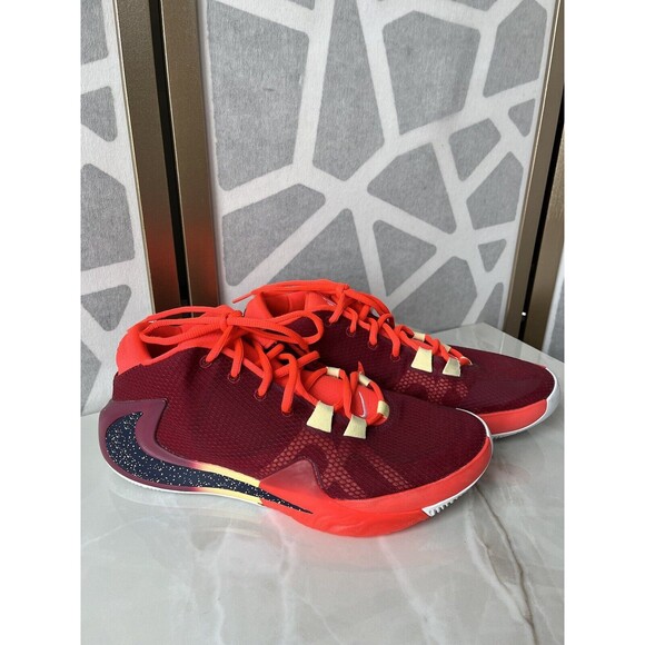Nike Zoom Freak 1 'Noble Red' Basketball ShoesSneakers BQ5422-600 Sz 9.5 Men